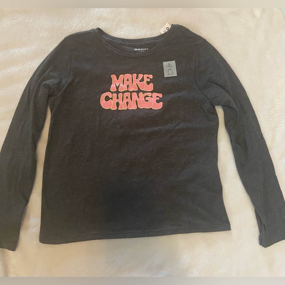 Long Sleeve Graphic T-Shirt for Girls- Old Navy girls size 10/12